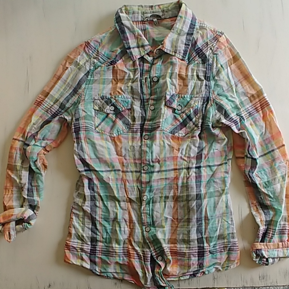 Plaid Button Down - Picture 2 of 3